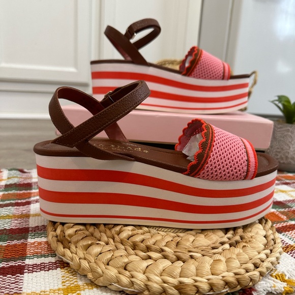 New Kate Spade Women’s Vintage Style High Rise Wedges Size 9 with Box - Picture 11 of 16